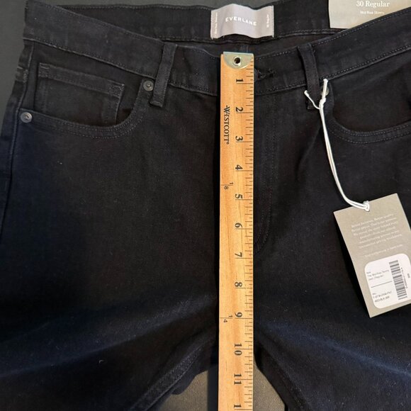 NWT Everlane Mid-Rise Skinny Black Jeans, Size 30R - Picture 6 of 8
